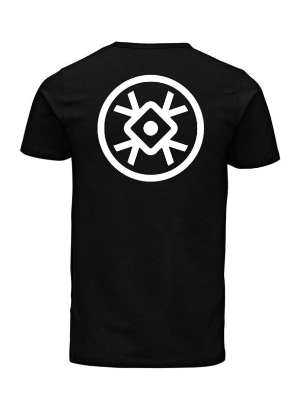 BERYWAM Black T-Shirt with White Logo 5 - Back