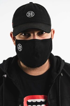 BERYWAM Black Mask with Logo 1 - Model: WaWad