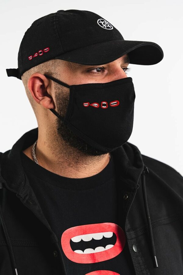 BERYWAM Black Mask with Mouths 2 - Model: WaWad