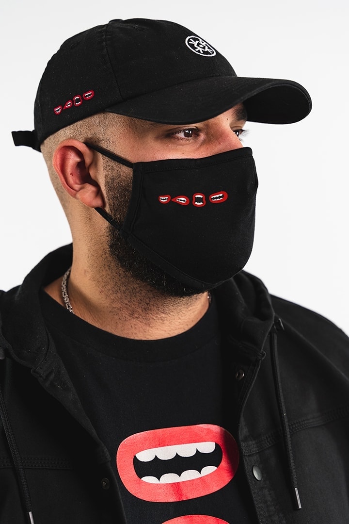 Black Mask with Mouths - BERYWAM Beatbox World Champion