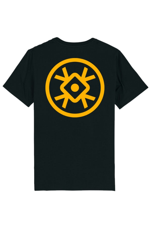 BERYWAM Black T-shirt with Yellow Logo 2 - Back
